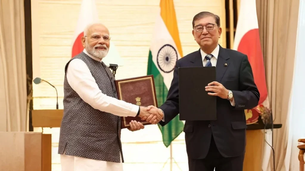 PM Modi meet with Japanese PM Shigeru Ishiba