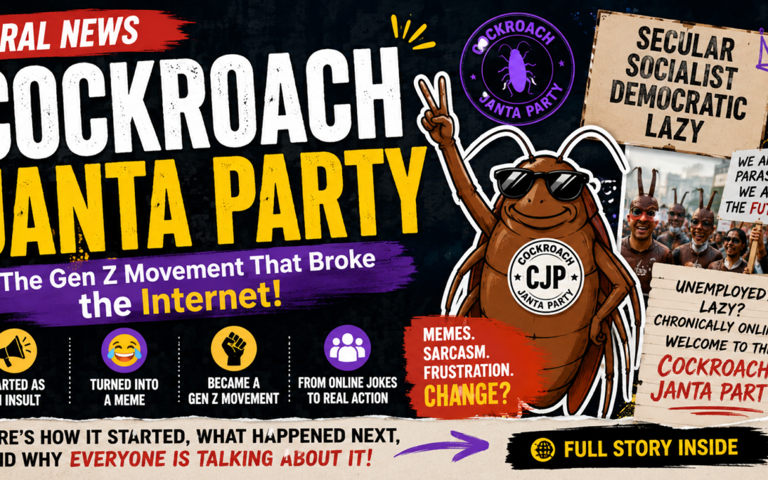 Cockroach Janta Party Viral News: How Gen Z Turned an Insult Into India’s Biggest Internet Movement